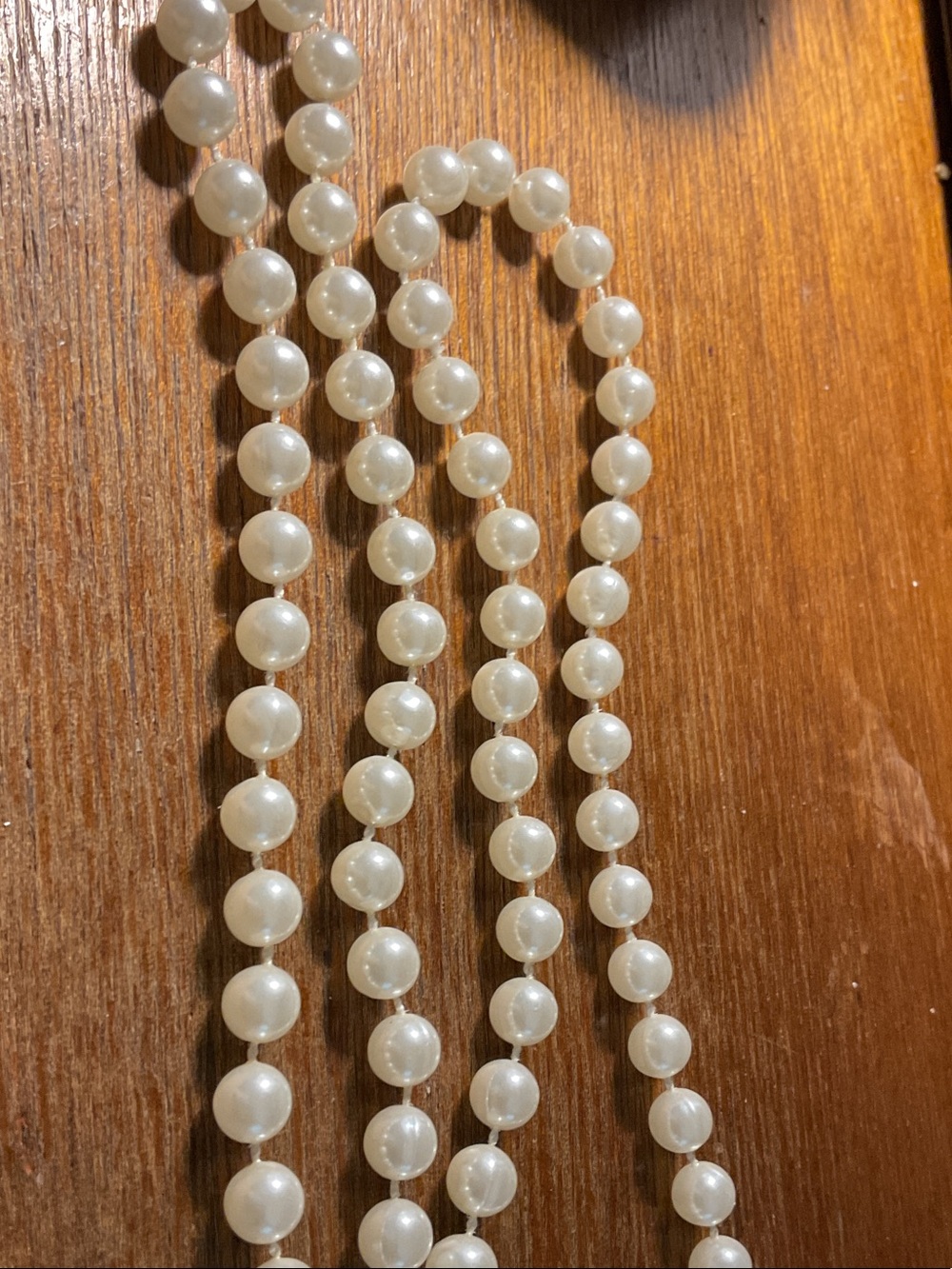 Lustrous White Pearl Strand Necklace for Women 28